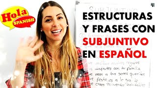 Spanish Subjunctive 3 Structures amp Phrases You Need To Know  HOLA SPANISH  BRENDA ROMANIELLO [upl. by Earleen]