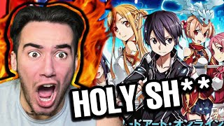 Rapper Reacts to SWORD ART ONLINE Openings 17 [upl. by Ahsineg203]