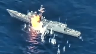 ExNavy Warship Hit By Missiles amp Torpedoes • RIMPAC 2016 [upl. by Barnard285]