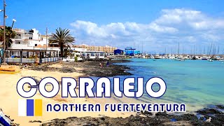 Fuerteventura  Corralejo  Beaches Harbour and Old Town [upl. by Edda]