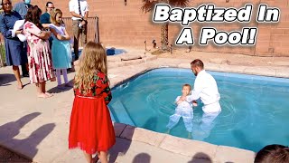 Azburys Baptism In The Swimming Pool [upl. by Sophie]