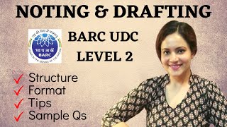 NOTING amp DRAFTING BARC UDCLEVEL 2 EXAM NTA DU Assistant amp Senior Assistant Exam 2021 [upl. by Ahterod]