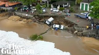 Deadly flooding and landslides in Brazils São Paulo state [upl. by Mahalia]