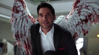 Lucifer 3x24 CHLOE SEES LUCIFER DEVIL FACE [upl. by Pelage]