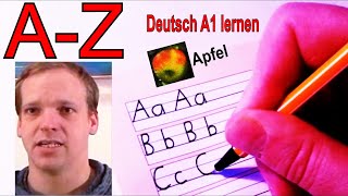 Deutsches Alphabet  Schreiben  Aussprache lernen  Anlaut  Buchstabieren  Buchstaben AZ German [upl. by Lyell]