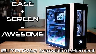 The Case with a Screen built in iBUYPOWER Snowblind Element [upl. by Malena]