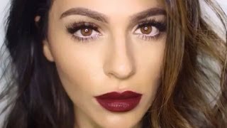 Dark Lipstick Makeup Tutorial  Lipstick Tutorial  Teni Panosian [upl. by Greenwald]