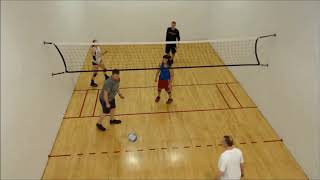 2019 National Wallyball Tournament Mens Triples  Eldridge Iowa  Missouri Vs Michigan [upl. by Alset207]