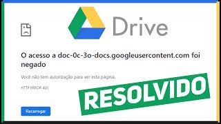 NÃO CONSIGO BAIXAR ARQUIVOS NO GOOGLE DRIVE  Resolvido [upl. by Horvitz]