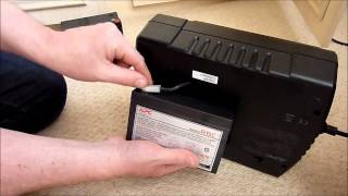 How to change an APC Backup ES700 UPS Battery [upl. by Chick76]