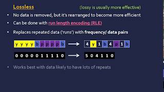 Lossy and Lossless RLE Compression [upl. by Llesig]