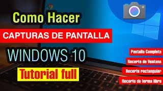 Cómo hacer una Captura de Pantalla en pc Windows 10 [upl. by Vitus]