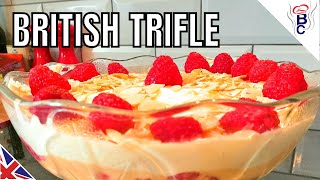 BRITISH FOOD  British Trifle Recipe  Mums Special Recipe With Cream [upl. by Nedla]