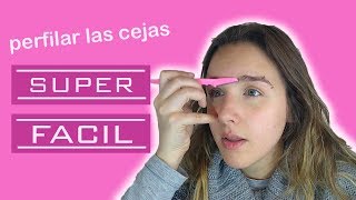 Perfilado de cejas SUPER FÁCIL  Ziruec Makeup [upl. by Clower]