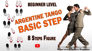 Argentine Tango quotBASIC STEPquot  Argentine Tango for beginners [upl. by Husch]