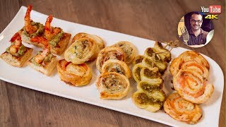 5 RECETTES DE FEUILLETÉS APÉRITIFS  APERO DE NOEL [upl. by Spence]