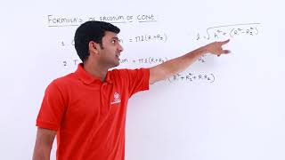 Class10th – Formulas of Frustum of Cone  Surface Area and Volumes  Tutorials Point [upl. by Attevroc]