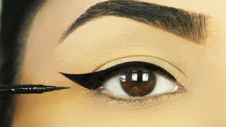 These 3 Easy WINGED EYELINERS FOR HOODED EYES are a must try [upl. by Eiuqnom]