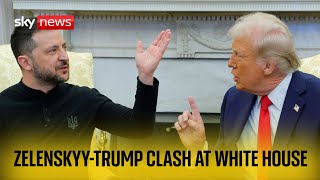 Trump and Zelenskyy clash in Washington [upl. by Airamahs230]