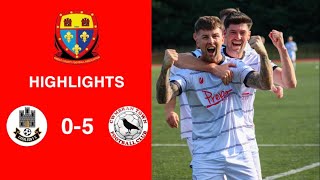 Caerleon 05 Cwmbrân Town  Gwent FA Senior cup  Quarter final highlights [upl. by Gaudette]