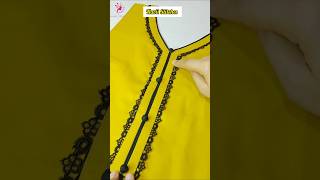 Outstanding Neck Design Using Sewing Tips And Tricks shorts shortsfeed sewinghacks [upl. by Omolhs]