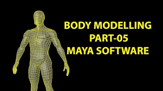 Male Human Body TORSO Modelling with Anatomy Tutorial in Maya Software Part05 [upl. by Adnilahs564]