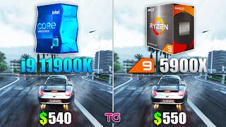 Core i9 11900K vs Ryzen 9 5900X  Test in 10 Games [upl. by Ellekcir902]