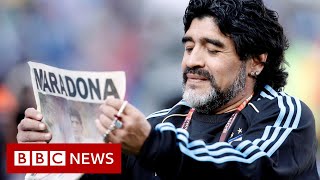 Diego Maradona Argentina legend dies aged 60  BBC News [upl. by Kimberli]