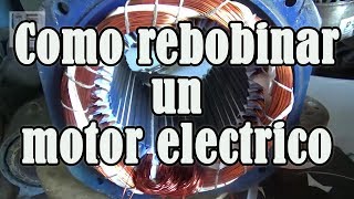 Como se repara la bobina de un motor eléctrico [upl. by Turino]