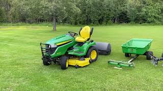 John Deere X580 50 Hour Review [upl. by Enialedam]