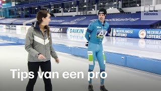 Schaatsen Met deze proftips van Bob de Vries blijf je overeind [upl. by Adallard]