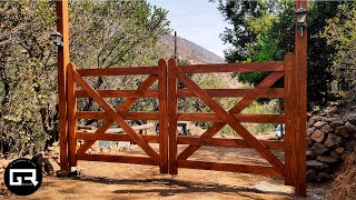 PORTON de MADERA FACIL de HACER  WOOD GATE DIY [upl. by Marcy414]