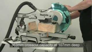 Makita How it Works DXT Mitre Saws LS1216L [upl. by Zoa]