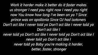 Kanye West Stronger Lyrics [upl. by Templa]