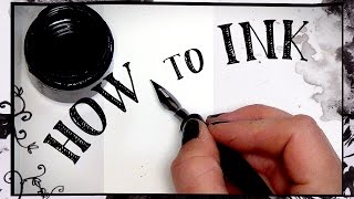 Beginners guide to inking  HOW TO INK [upl. by Nabroc465]