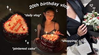 DAILY VLOG  20th birthday vlog grwm pinterest cake a day in the city amp more 🎂 [upl. by Weatherley7]