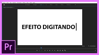 Efeito Digitando  Typewritter effect  Adobe Premiere 2021 [upl. by Anawal462]