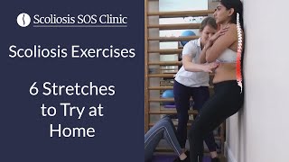 Scoliosis Exercises  6 Stretches to Try at Home [upl. by Gaylor]