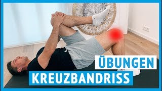 Kreuzbandriss  Übungen für zuhause Bänderriss Knie [upl. by Draude355]