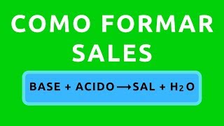 Como formar sales [upl. by Tor900]