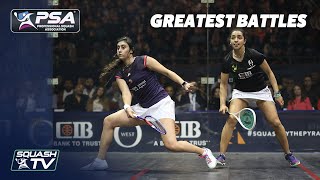 Squash Nour El Sherbini v Raneem El Welily  Greatest Battles [upl. by Quincey]