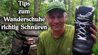 Tips zum Wanderschuhe richtig Schnüren [upl. by Cleodal988]