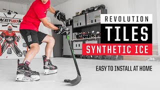 Synthetic Ice Revolution Tiles by HockeyShot  The most innovative hockey tile ever made [upl. by Anitniuq]