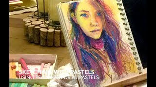 Sketching with Pastels  Using Prismacolor NuPastels [upl. by Hilliard]