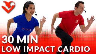 Low Impact Cardio Workout at Home  30 Minute Total Body Standing Cardio HIIT No Jumping Beginners [upl. by Eidnahs]