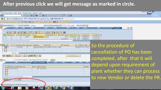 HOW TO CANCELDELETE PURCHASE ORDER IN SAPSAPLEARNINGSAPMM [upl. by Amek]