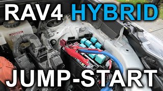 Toyota RAV4 Hybrid 20192025 How To Jumpstart The Hybrid RAV4 [upl. by Maddox1]