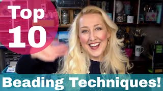 Top 10 Techniques for Beaded Jewelry [upl. by Lyred]