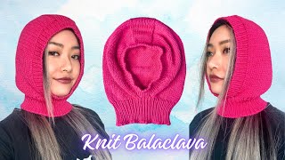 How to Knit Balaclava Tutorial [upl. by Yeslek]