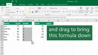 How to use the IFS function in Microsoft Excel [upl. by Adaven]